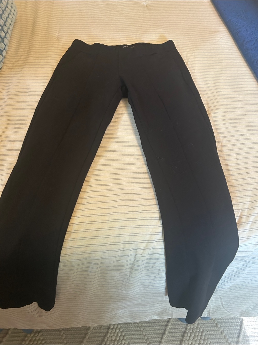 Shinestar Black High-Waist Wide Leg Pants